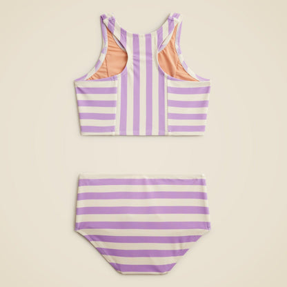 Kids Girls' paneled two-piece swimsuit with UPF 50+ - J.Crew