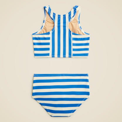 Kids Girls' paneled two-piece swimsuit with UPF 50+ - J.Crew