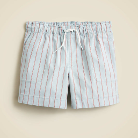 Kids Kids' tech oxford dock short in stripe - J.Crew