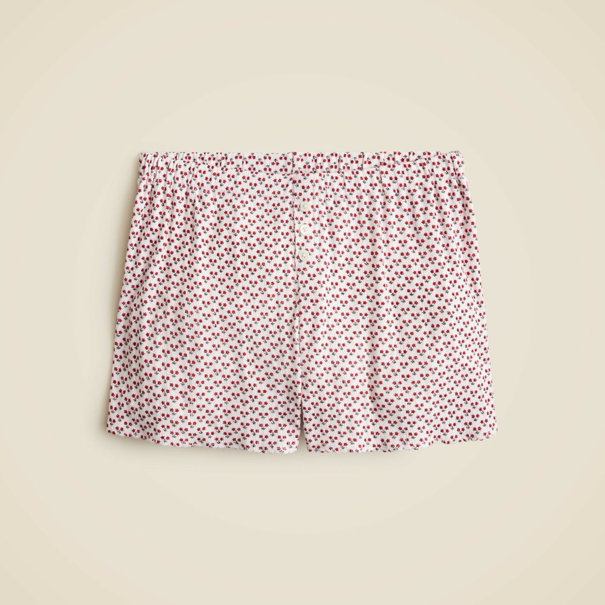 Women Pointelle short in ditsy floral - J.Crew