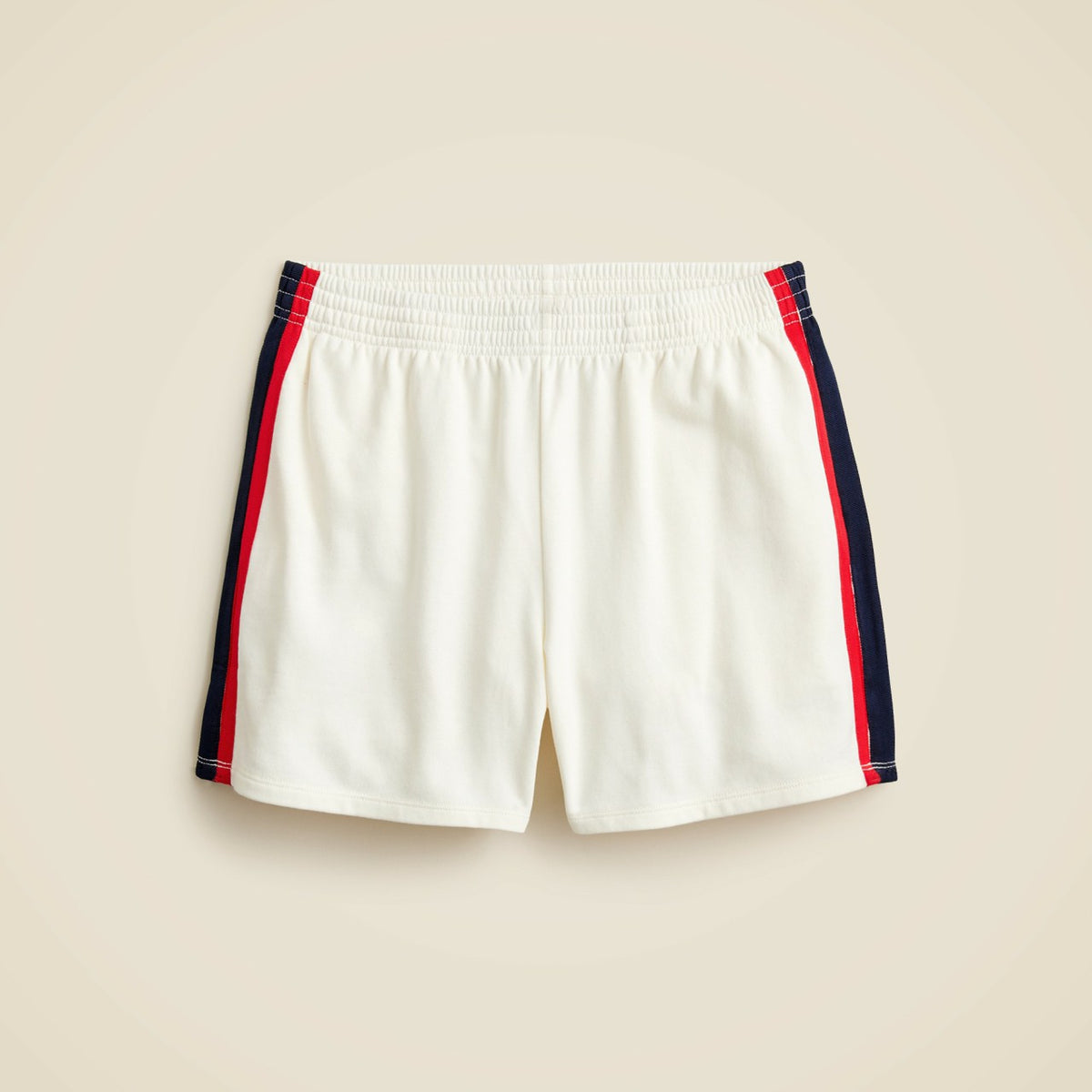Women Terry boxer short with stripes - J.Crew
