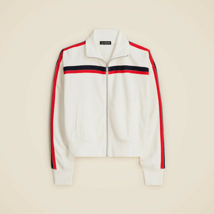 Women Terry full-zip track jacket - J.Crew