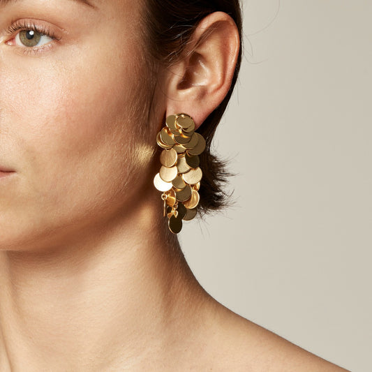 Women Disc drop earrings - J.Crew
