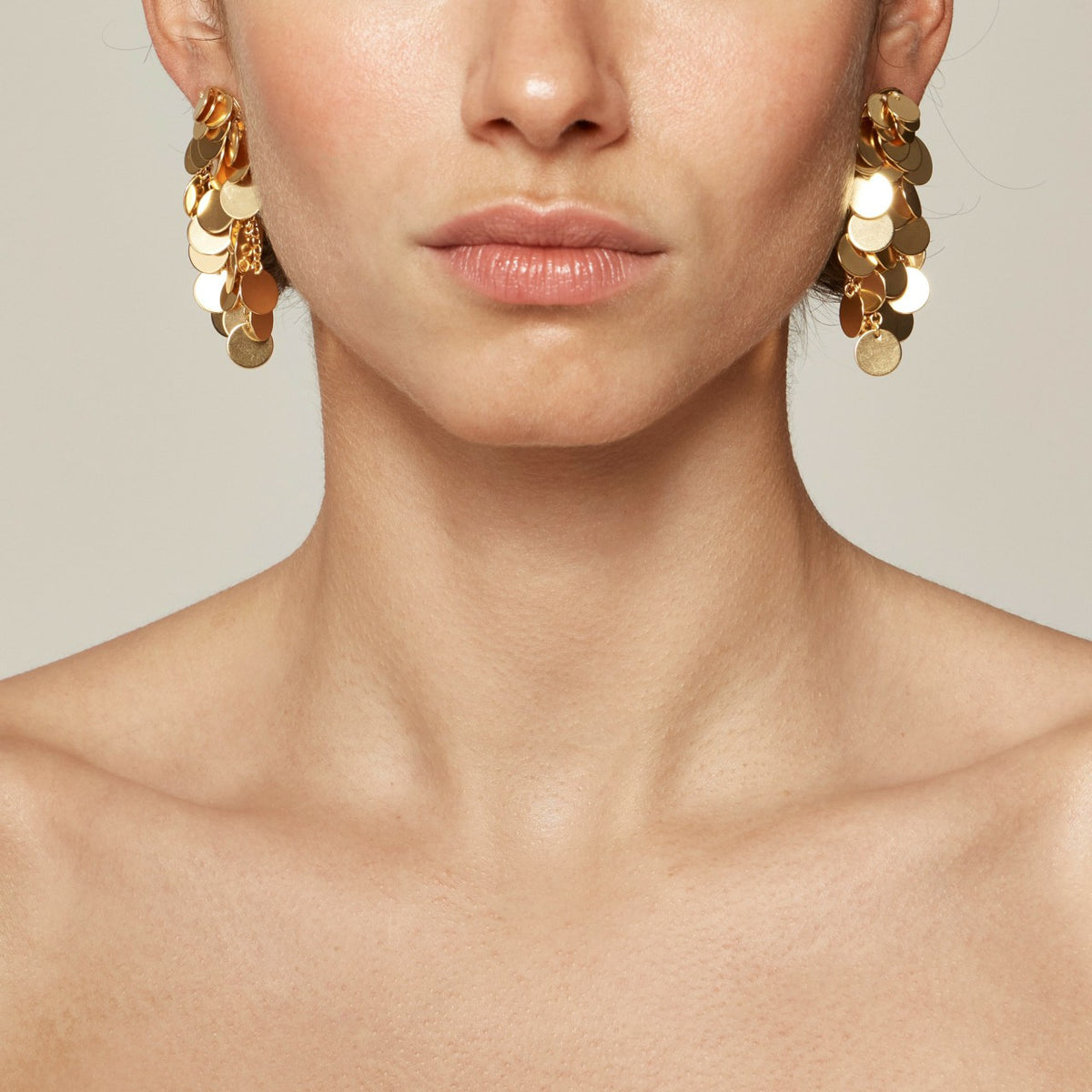 Women Disc drop earrings - J.Crew