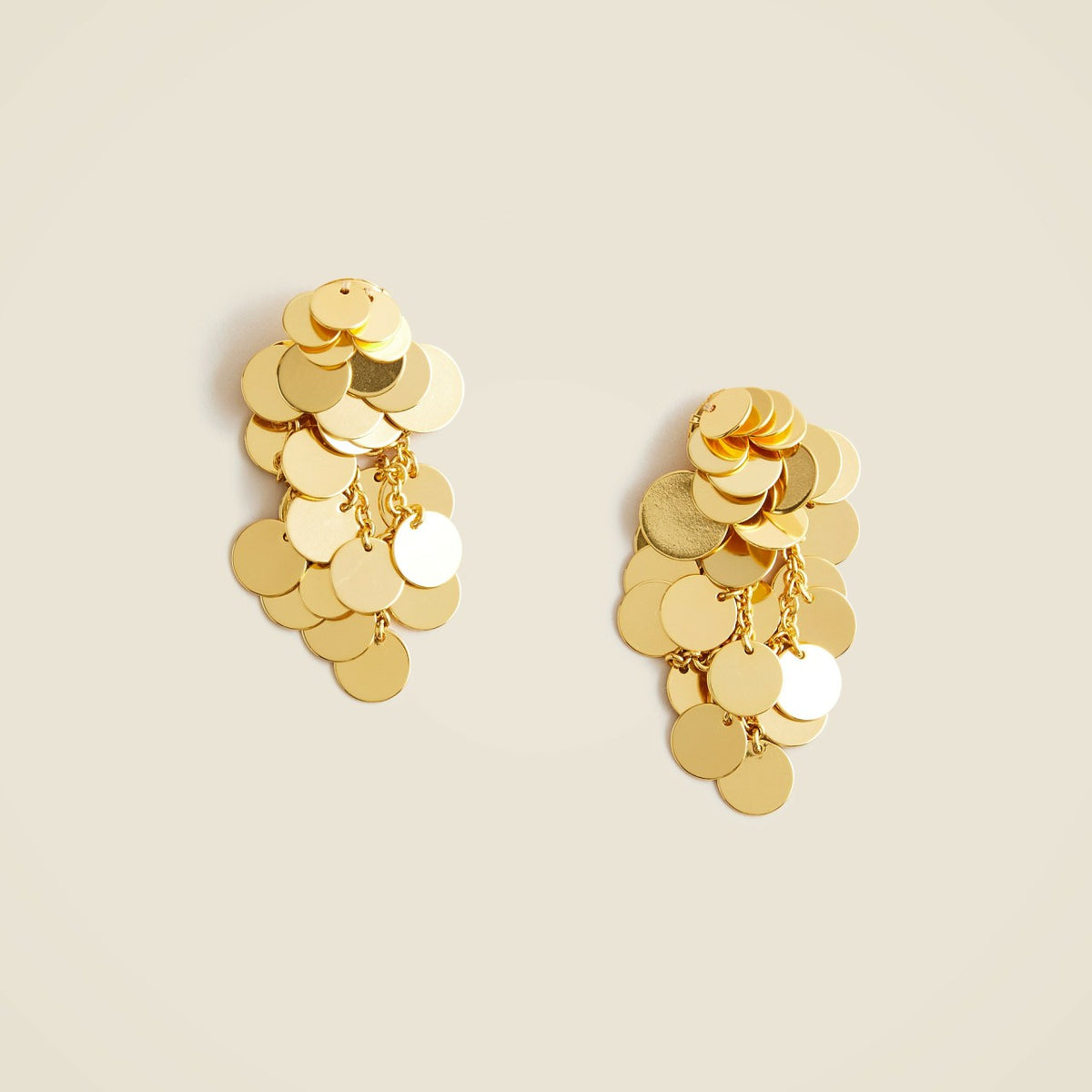 Women Disc drop earrings - J.Crew