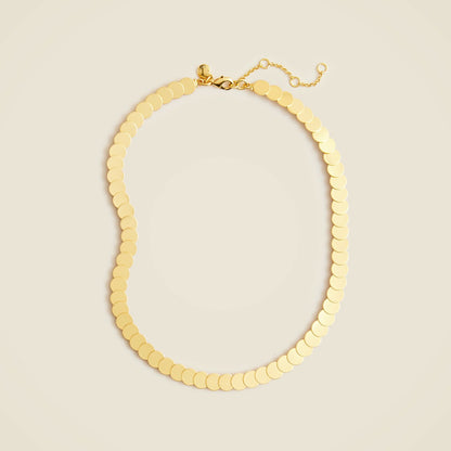 Women Metallic disk necklace - J.Crew