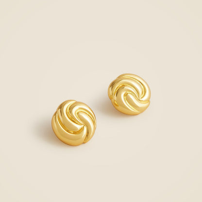 Women Sculptural button earrings - J.Crew