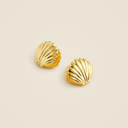 Women Double-sided shell stud earrings - J.Crew