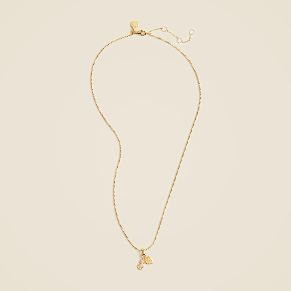 Women Gold vermeil heart charm necklace - J.Crew