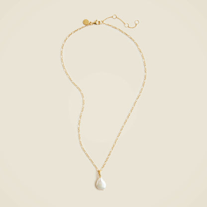Women Gold vermeil freshwater pearl necklace - J.Crew