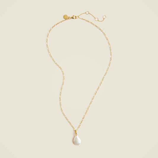Women Gold vermeil freshwater pearl necklace - J.Crew