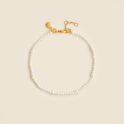 Women Freshwater pearl anklet - J.Crew