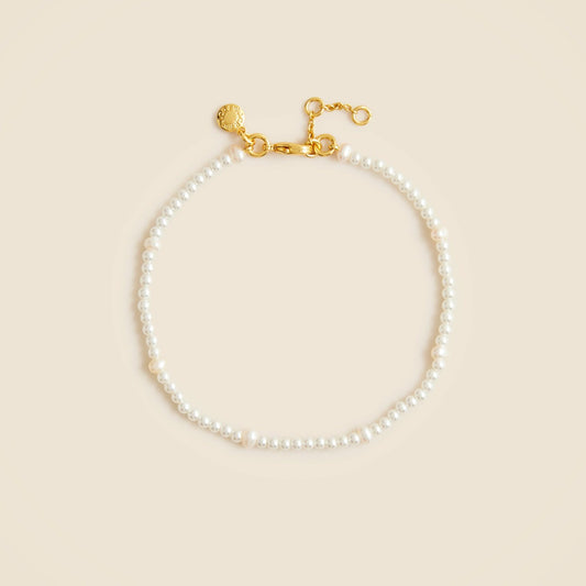 Women Freshwater pearl anklet - J.Crew