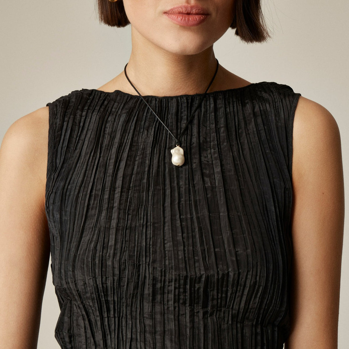 Women Crinkled high-neck sheath dress - J.Crew