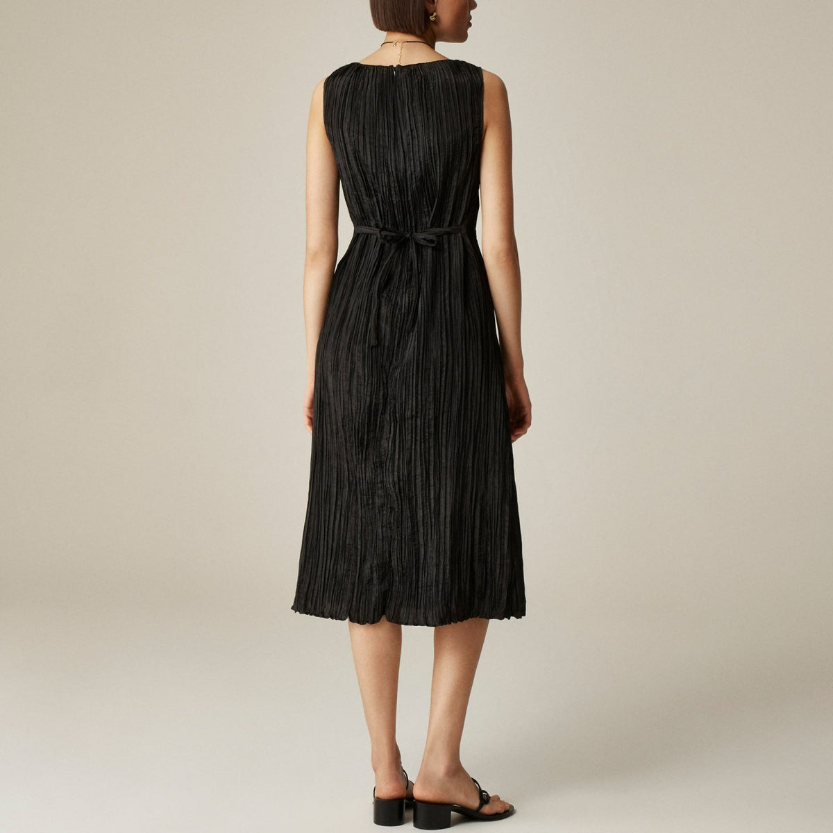 Women Crinkled high-neck sheath dress - J.Crew