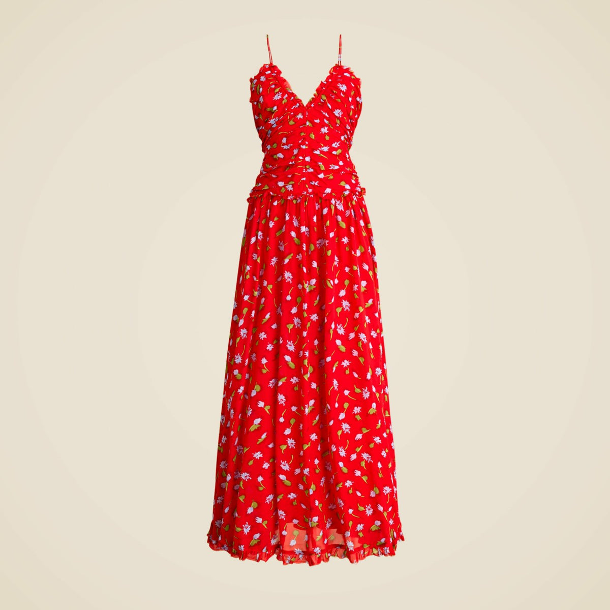 Women Collection ruched chiffon dress - J.Crew