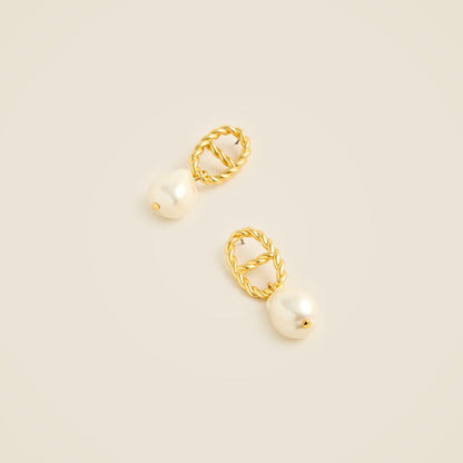 Women Rope Mother-of-Pearl earrings - J.Crew