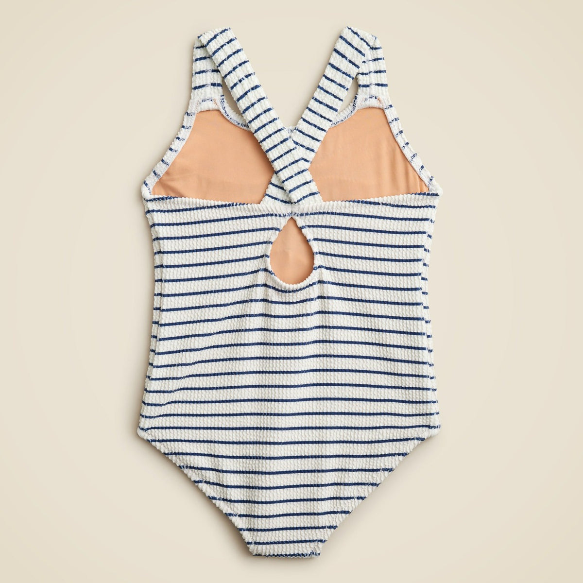 Kids Girls' smocked one-piece swimsuit with UPF 50+ fabric - J.Crew