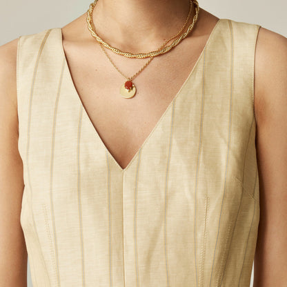 Women V-neck sheath dress in striped linen blend - J.Crew