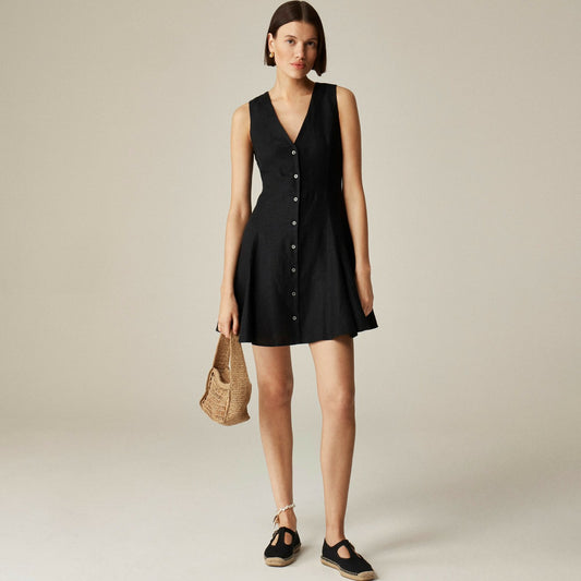 Women Linen mini dress - J.Crew