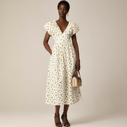 Women Cecily dress in budding rose print - J.Crew