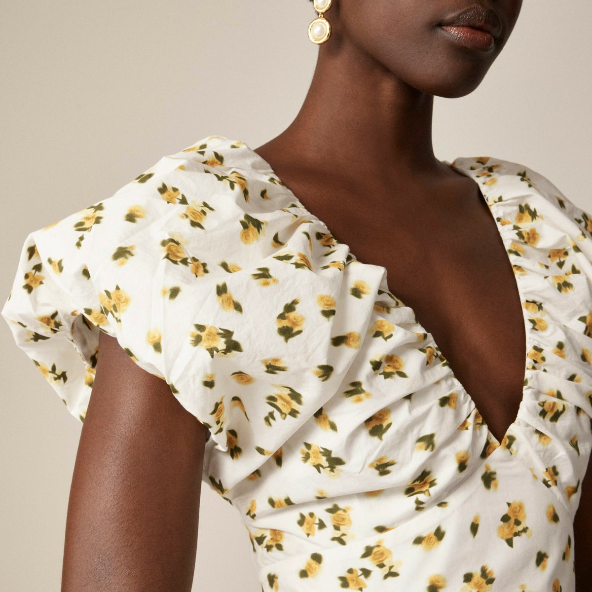 Women Cecily dress in budding rose print - J.Crew