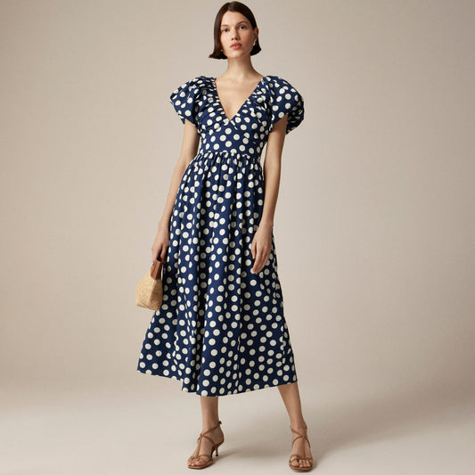 Women Cecily dress in polka-dot print - J.Crew