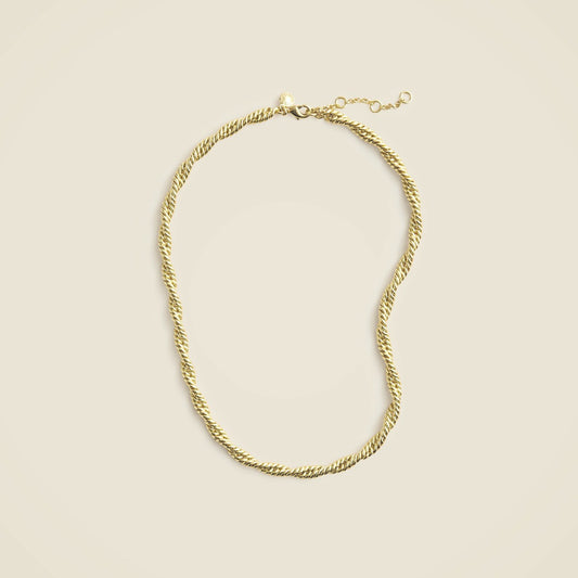 Women Long twist-chain necklace - J.Crew
