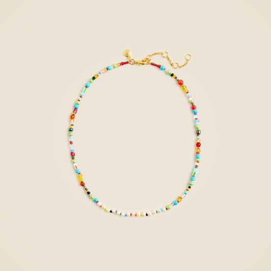 Women Freshwater pearl and bead necklace - J.Crew