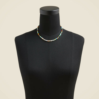 Women Freshwater pearl and bead necklace - J.Crew
