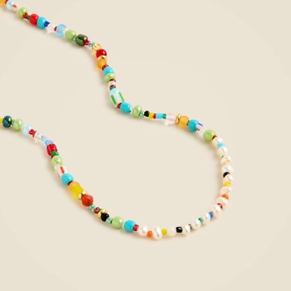 Women Freshwater pearl and bead necklace - J.Crew