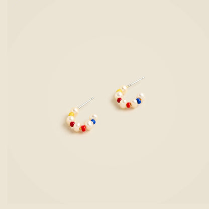 Women Freshwater pearl and bead earrings - J.Crew