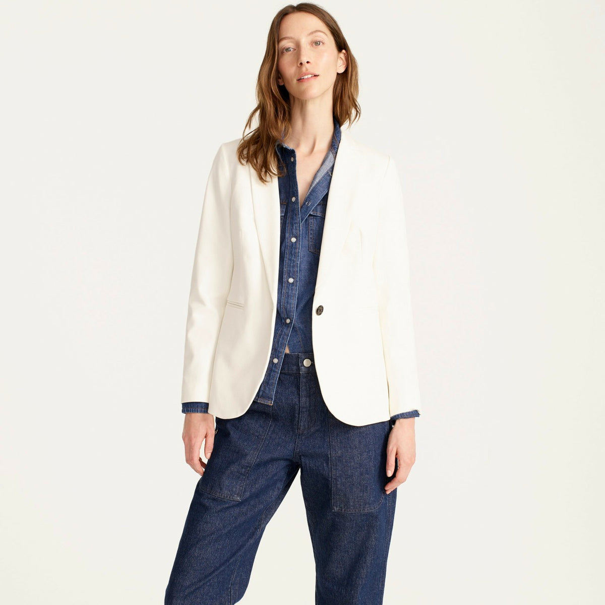 Women Parke blazer in bi-stretch cotton - J.Crew