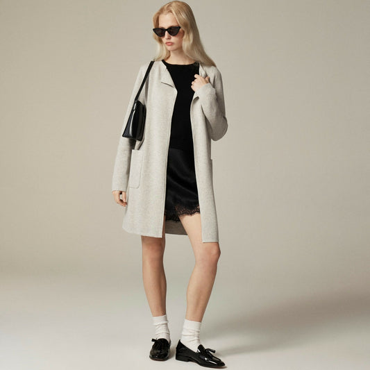 Women Juliette collarless sweater-blazer - J.Crew