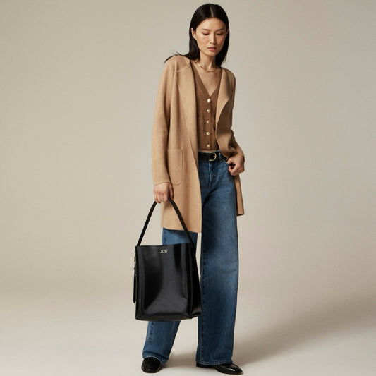 Women Juliette collarless sweater-blazer - J.Crew