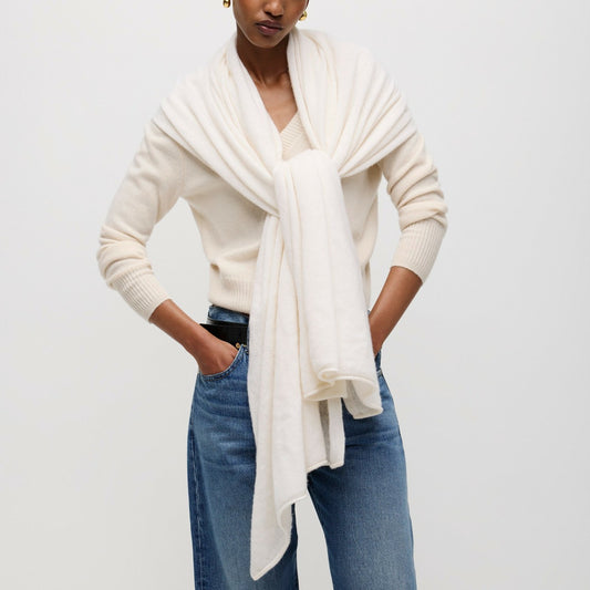 Women Oversized cashmere wrap - J.Crew