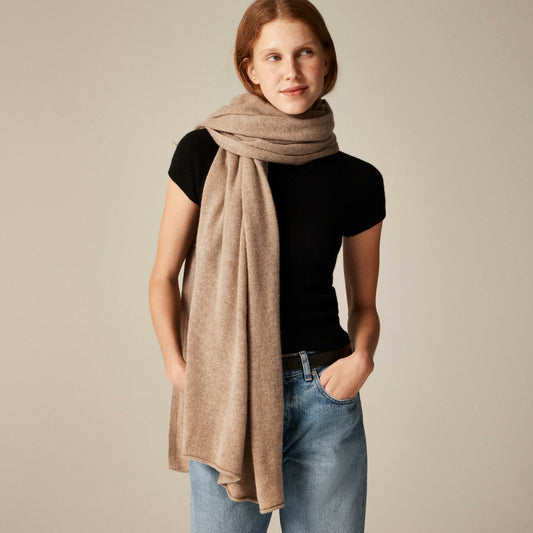 Women Oversized cashmere wrap - J.Crew