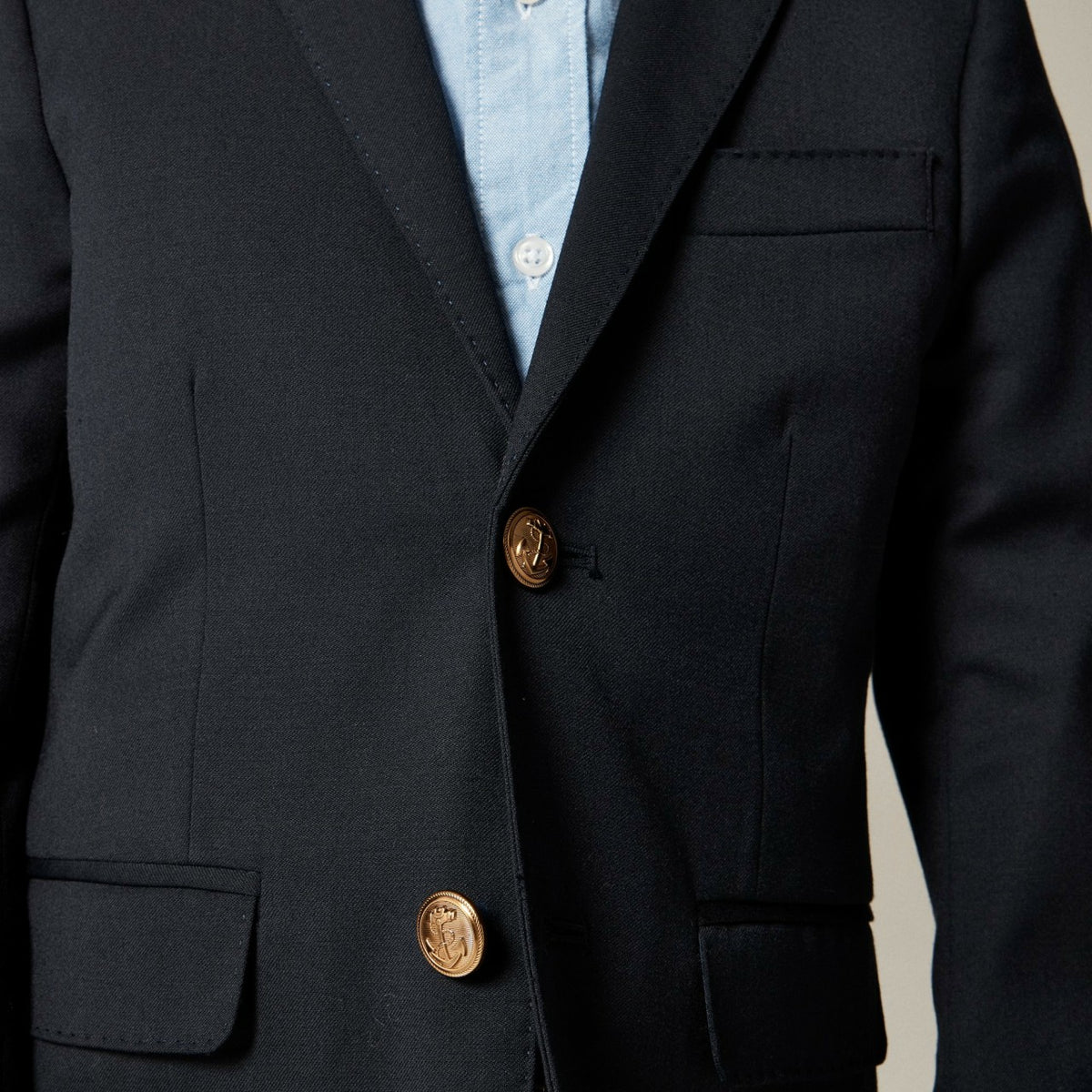 Kids Boys' Ludlow two-button blazer in navy wool blend - J.Crew