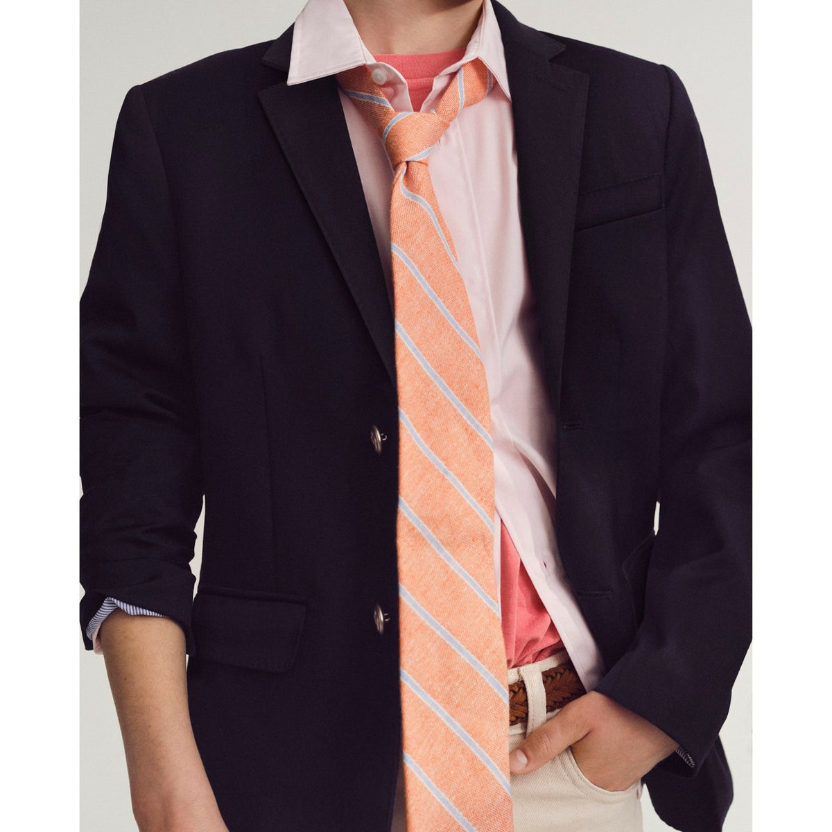 Kids Boys' Ludlow two-button blazer in navy wool blend - J.Crew
