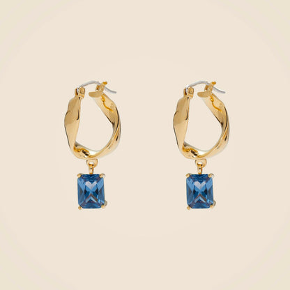 Women Lady Grey infinity hoops - J.Crew