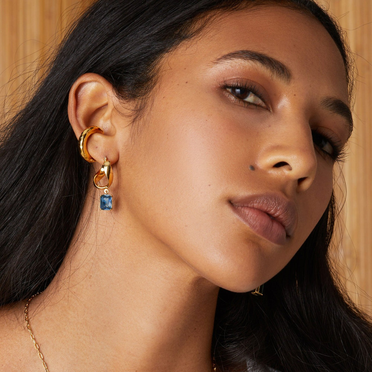 Women Lady Grey infinity hoops - J.Crew
