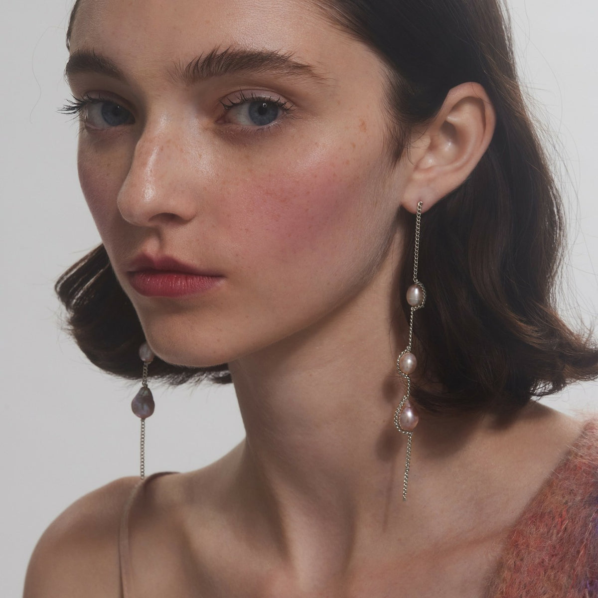 Women Lady Grey threaded pearl earrings - J.Crew
